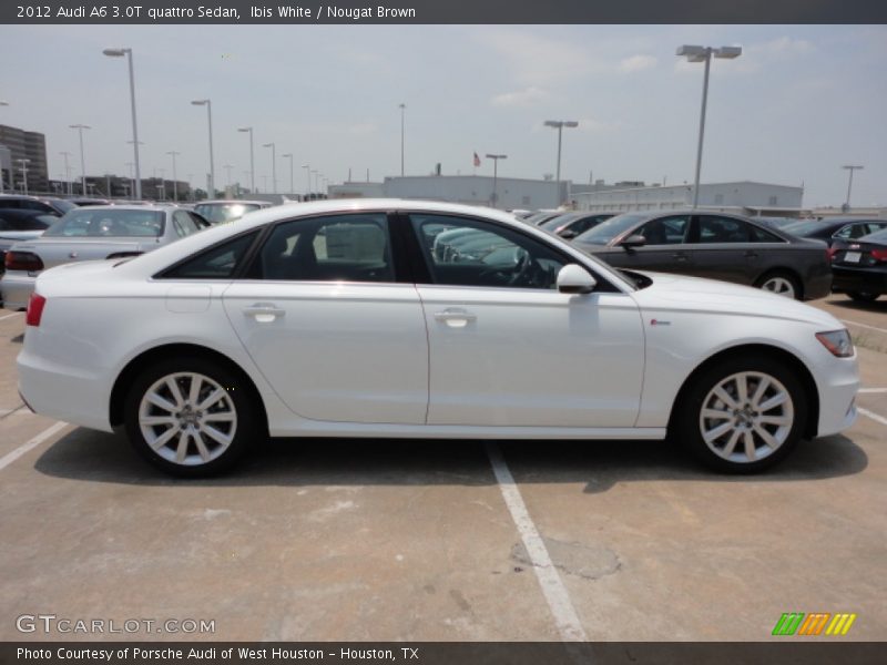 Ibis White / Nougat Brown 2012 Audi A6 3.0T quattro Sedan