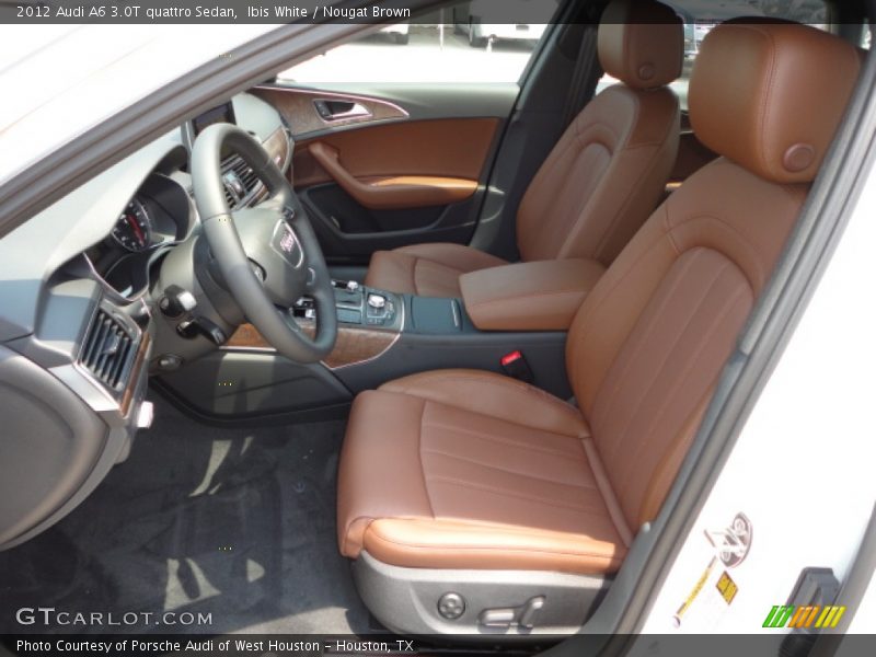 Ibis White / Nougat Brown 2012 Audi A6 3.0T quattro Sedan