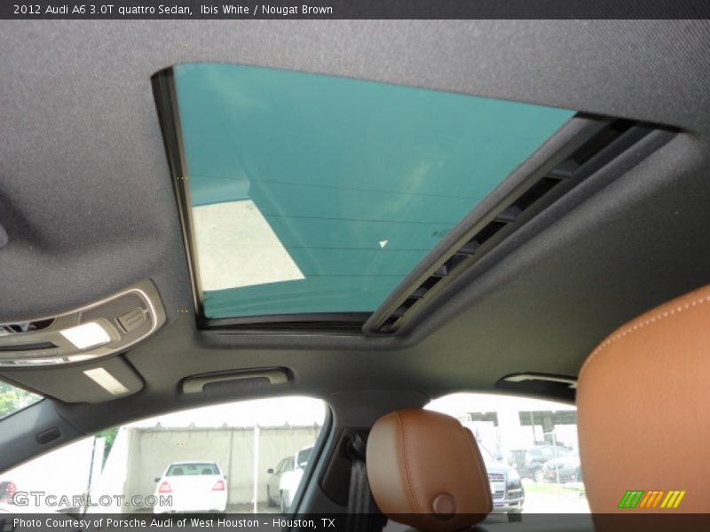 Ibis White / Nougat Brown 2012 Audi A6 3.0T quattro Sedan
