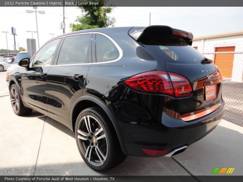 Black / Luxor Beige 2012 Porsche Cayenne S Hybrid