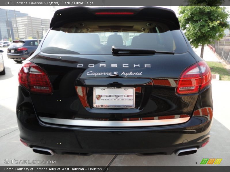 Black / Luxor Beige 2012 Porsche Cayenne S Hybrid