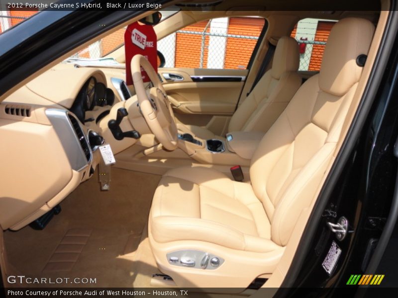Black / Luxor Beige 2012 Porsche Cayenne S Hybrid