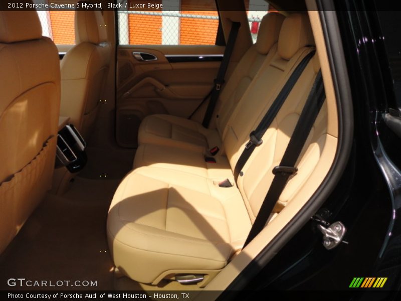 Black / Luxor Beige 2012 Porsche Cayenne S Hybrid