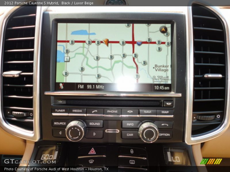 Black / Luxor Beige 2012 Porsche Cayenne S Hybrid