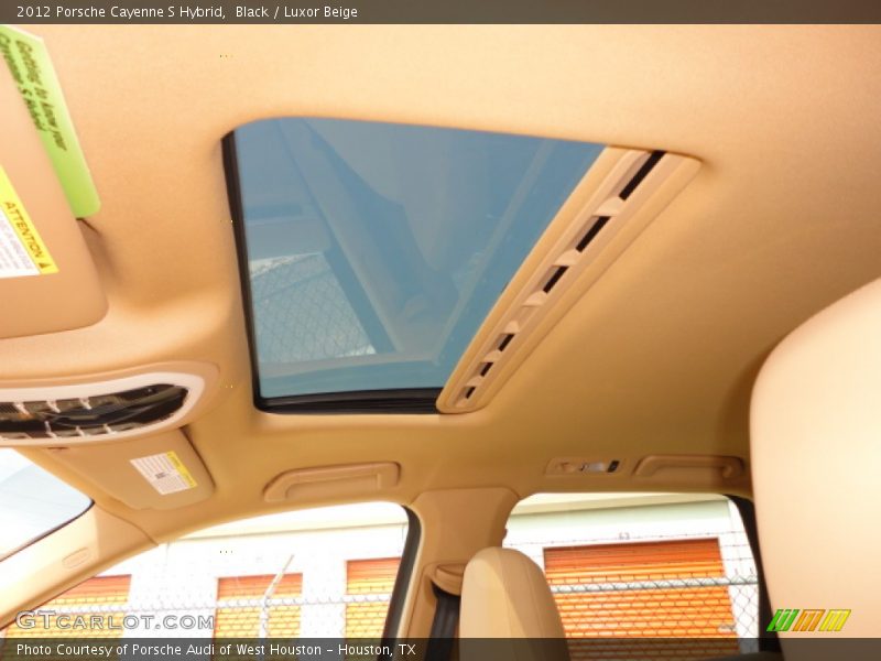Black / Luxor Beige 2012 Porsche Cayenne S Hybrid