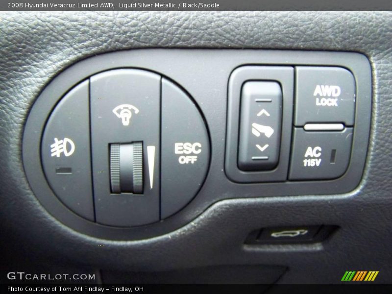 Controls of 2008 Veracruz Limited AWD