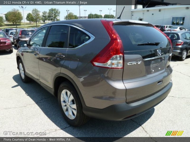 Urban Titanium Metallic / Beige 2012 Honda CR-V EX 4WD