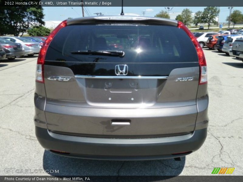 Urban Titanium Metallic / Beige 2012 Honda CR-V EX 4WD