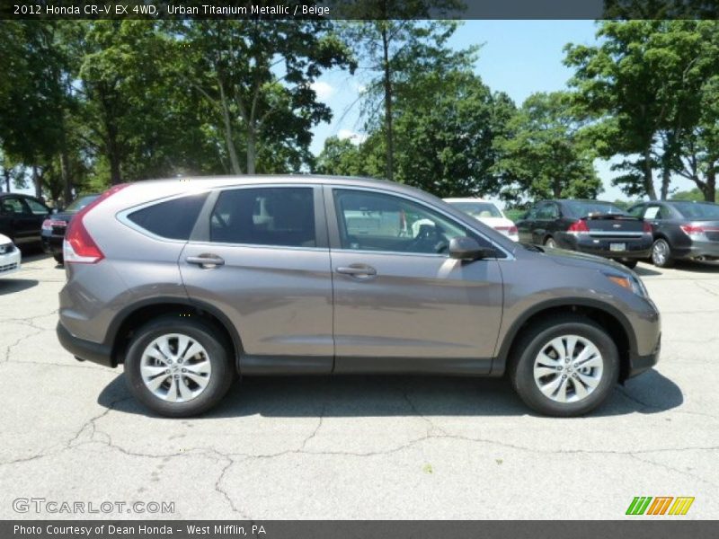 Urban Titanium Metallic / Beige 2012 Honda CR-V EX 4WD