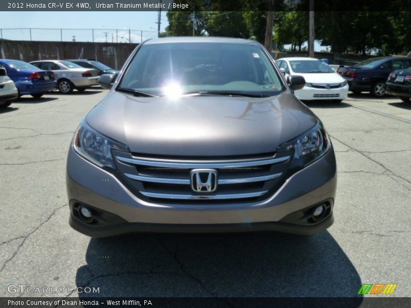 Urban Titanium Metallic / Beige 2012 Honda CR-V EX 4WD