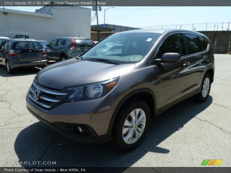 Urban Titanium Metallic / Beige 2012 Honda CR-V EX 4WD