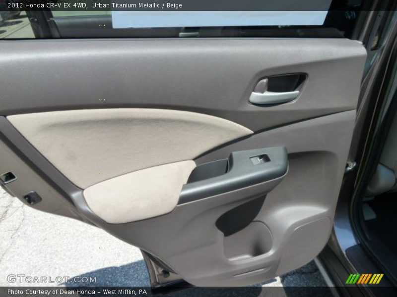 Urban Titanium Metallic / Beige 2012 Honda CR-V EX 4WD