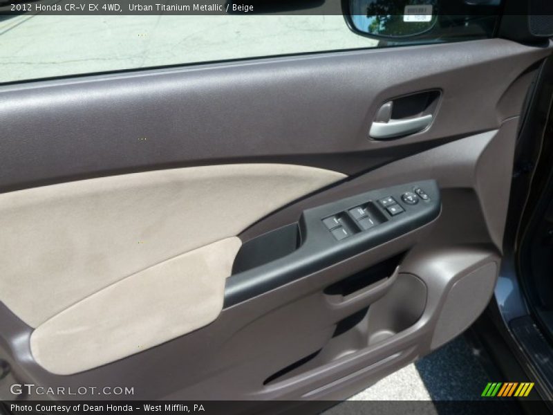 Urban Titanium Metallic / Beige 2012 Honda CR-V EX 4WD