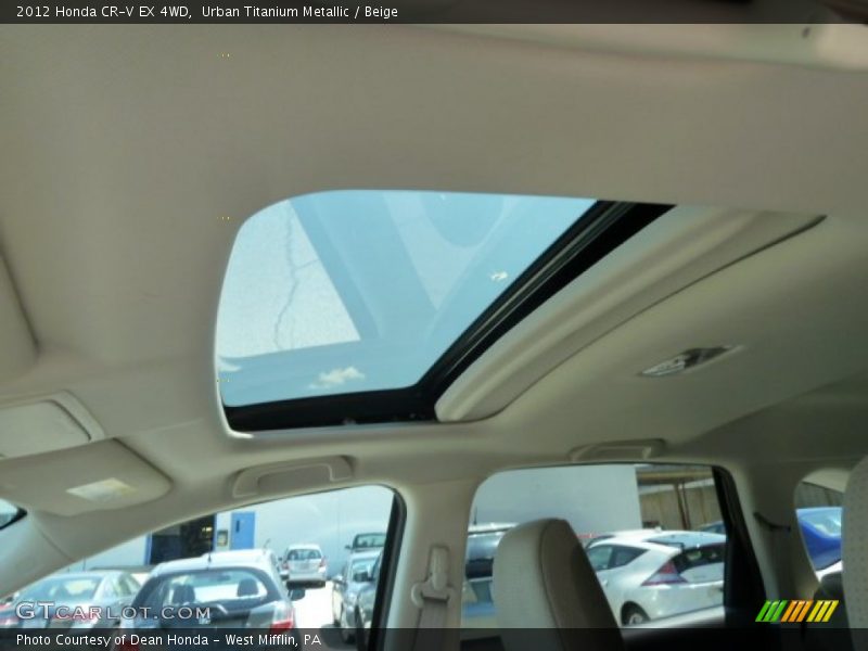 Urban Titanium Metallic / Beige 2012 Honda CR-V EX 4WD