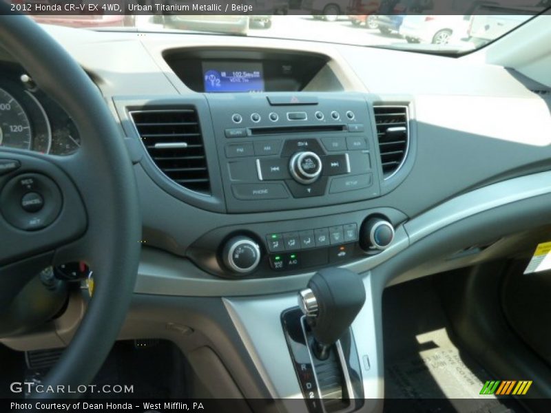 Urban Titanium Metallic / Beige 2012 Honda CR-V EX 4WD