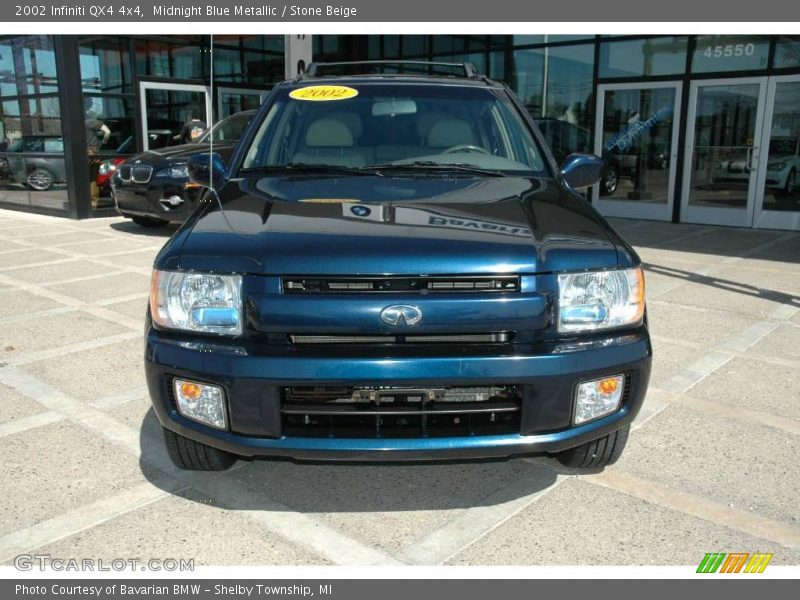 Midnight Blue Metallic / Stone Beige 2002 Infiniti QX4 4x4