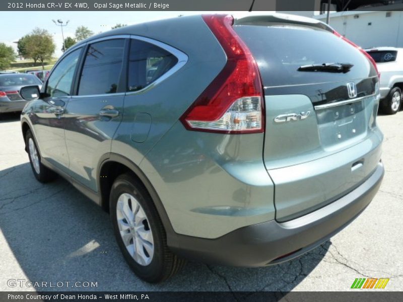 Opal Sage Metallic / Beige 2012 Honda CR-V EX 4WD
