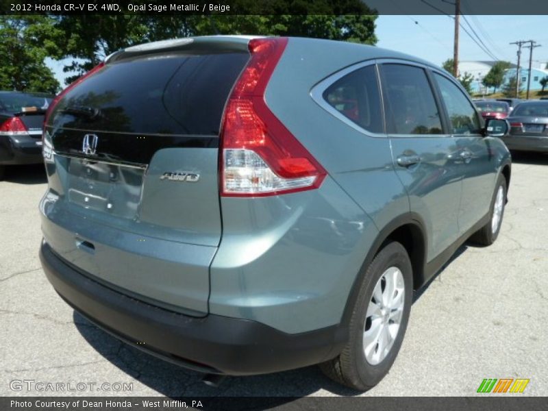 Opal Sage Metallic / Beige 2012 Honda CR-V EX 4WD