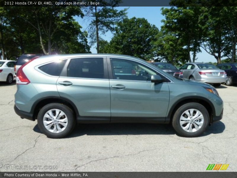 Opal Sage Metallic / Beige 2012 Honda CR-V EX 4WD