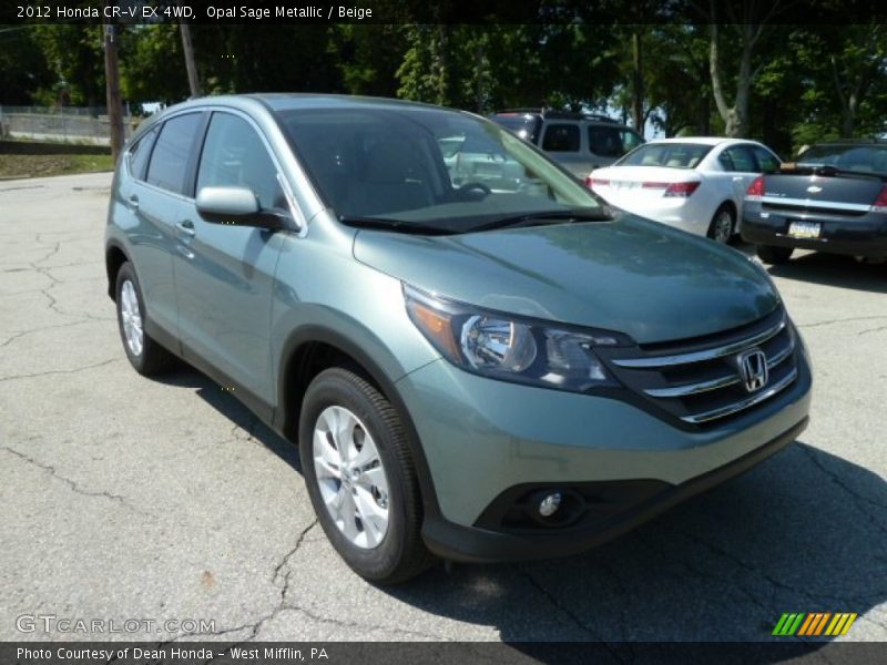 Opal Sage Metallic / Beige 2012 Honda CR-V EX 4WD