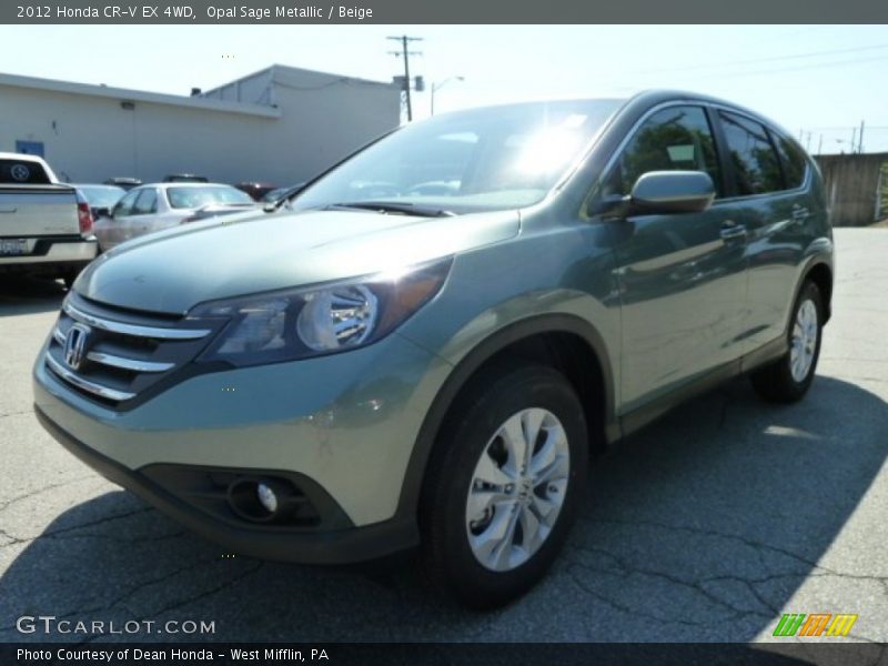Opal Sage Metallic / Beige 2012 Honda CR-V EX 4WD