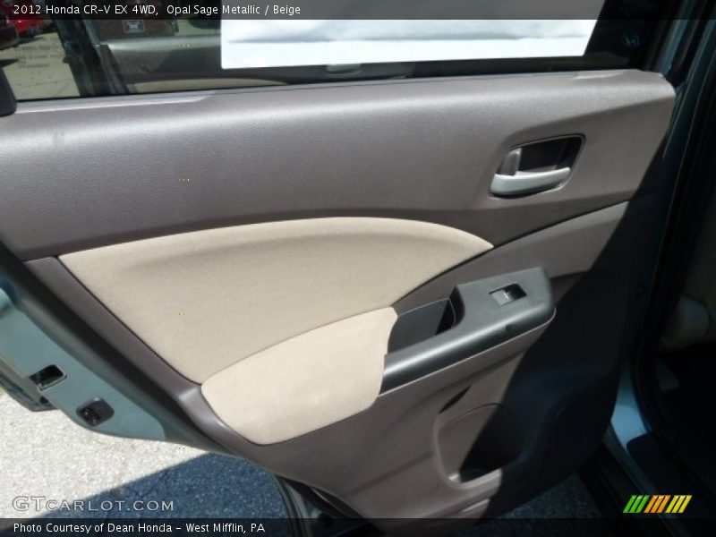 Opal Sage Metallic / Beige 2012 Honda CR-V EX 4WD