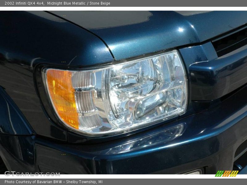 Midnight Blue Metallic / Stone Beige 2002 Infiniti QX4 4x4
