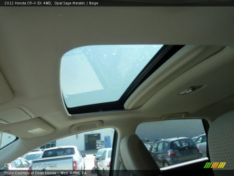 Opal Sage Metallic / Beige 2012 Honda CR-V EX 4WD