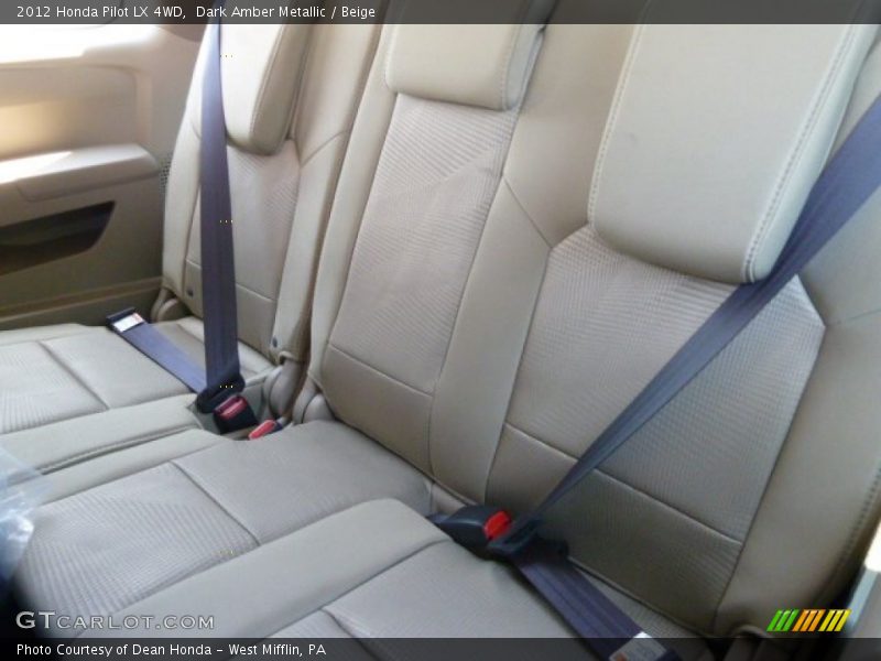 Dark Amber Metallic / Beige 2012 Honda Pilot LX 4WD