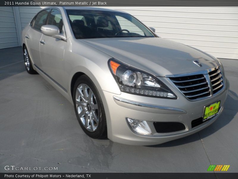 Platinum Metallic / Jet Black 2011 Hyundai Equus Ultimate