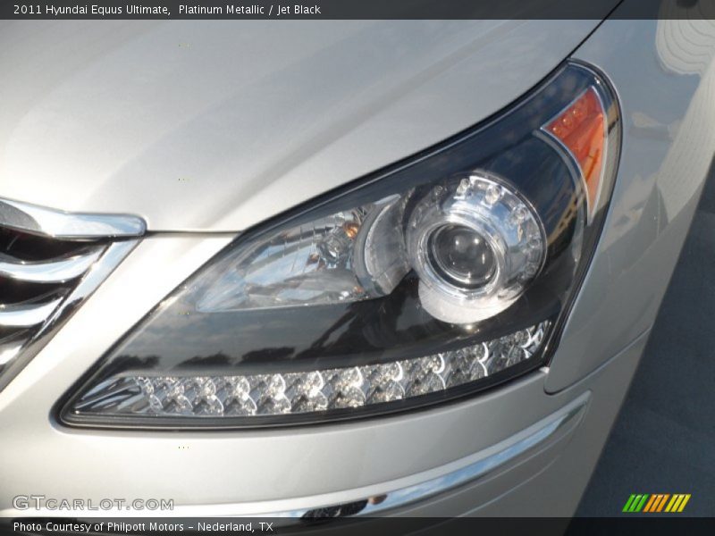 Platinum Metallic / Jet Black 2011 Hyundai Equus Ultimate