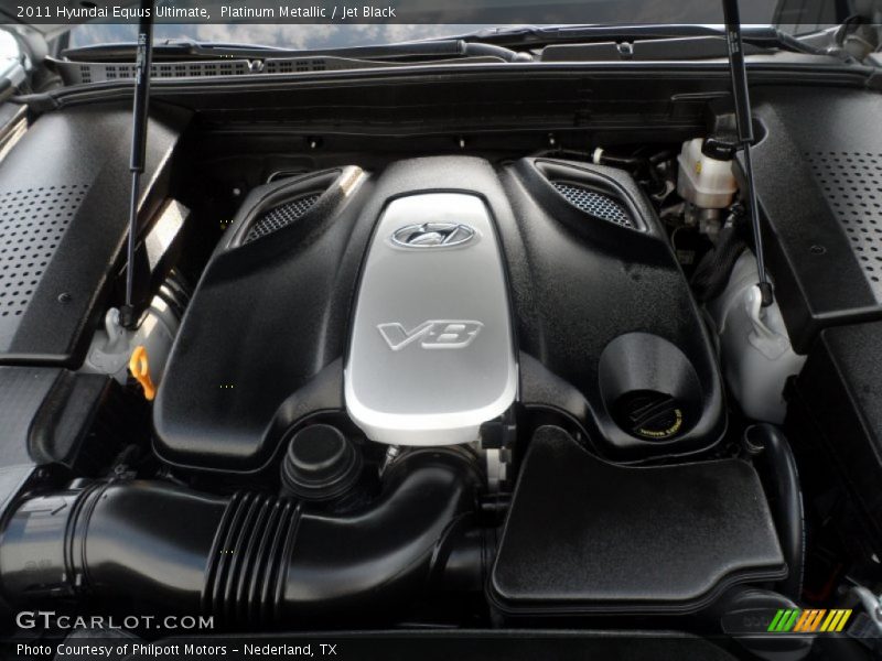 Platinum Metallic / Jet Black 2011 Hyundai Equus Ultimate