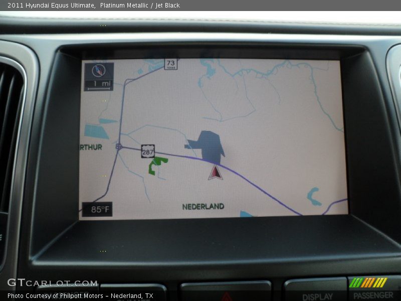 Platinum Metallic / Jet Black 2011 Hyundai Equus Ultimate
