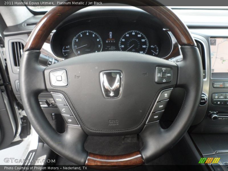Platinum Metallic / Jet Black 2011 Hyundai Equus Ultimate