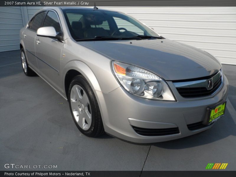 Silver Pearl Metallic / Gray 2007 Saturn Aura XE
