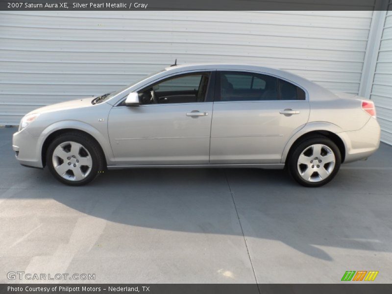 Silver Pearl Metallic / Gray 2007 Saturn Aura XE