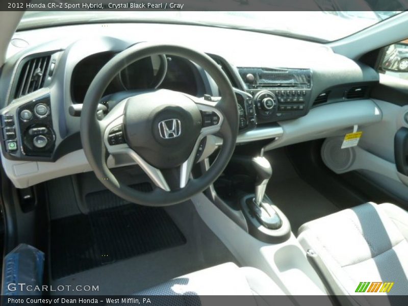 Gray Interior - 2012 CR-Z Sport Hybrid 