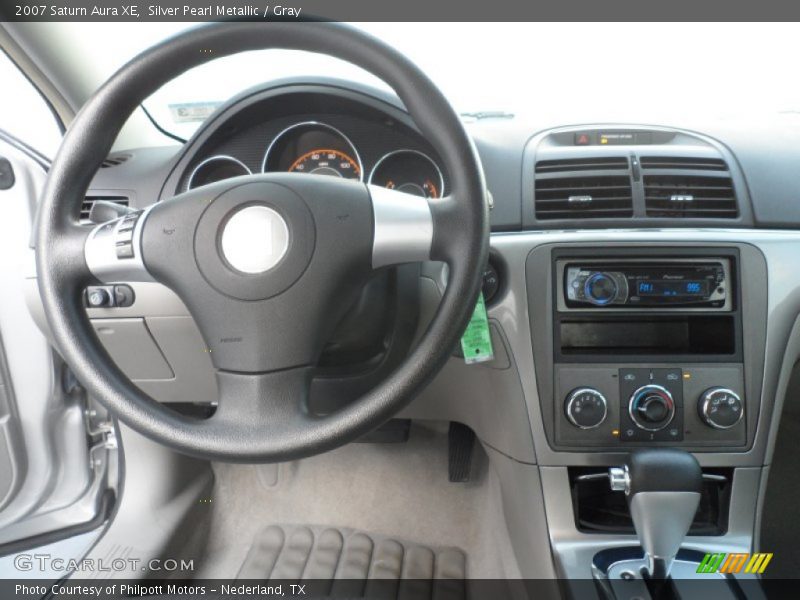 Silver Pearl Metallic / Gray 2007 Saturn Aura XE