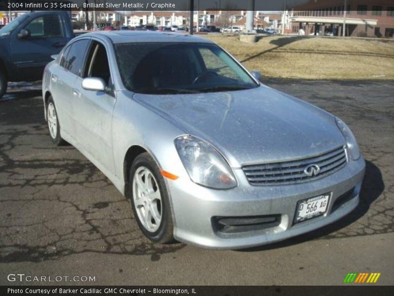 Brilliant Silver Metallic / Graphite 2004 Infiniti G 35 Sedan