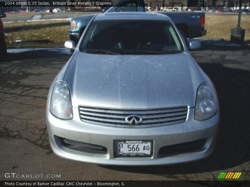 Brilliant Silver Metallic / Graphite 2004 Infiniti G 35 Sedan