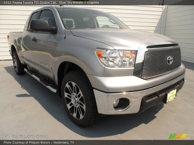 Silver Sky Metallic / Graphite 2012 Toyota Tundra TSS Double Cab