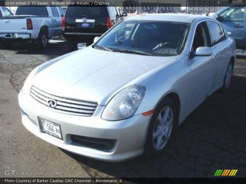 Brilliant Silver Metallic / Graphite 2004 Infiniti G 35 Sedan