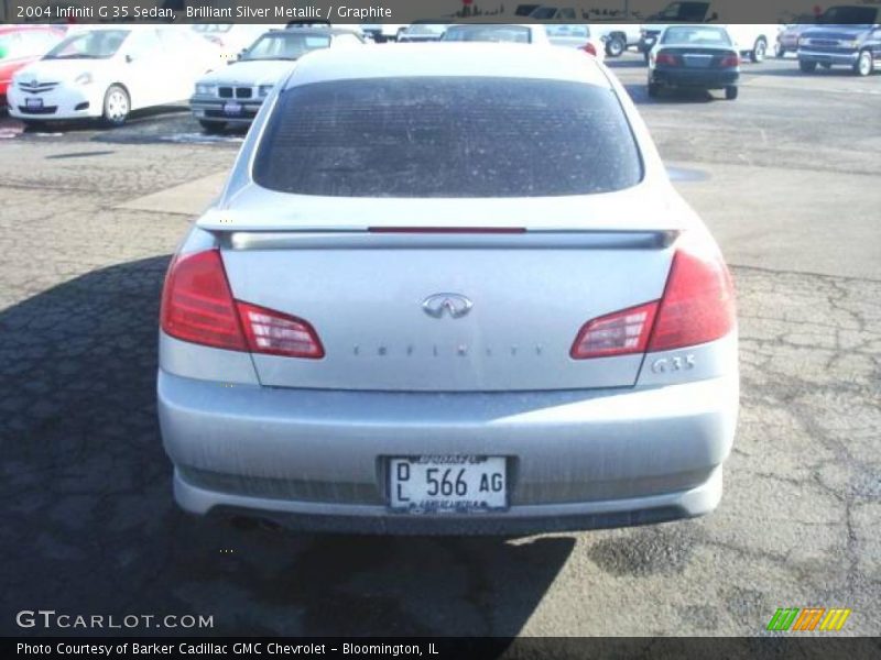 Brilliant Silver Metallic / Graphite 2004 Infiniti G 35 Sedan