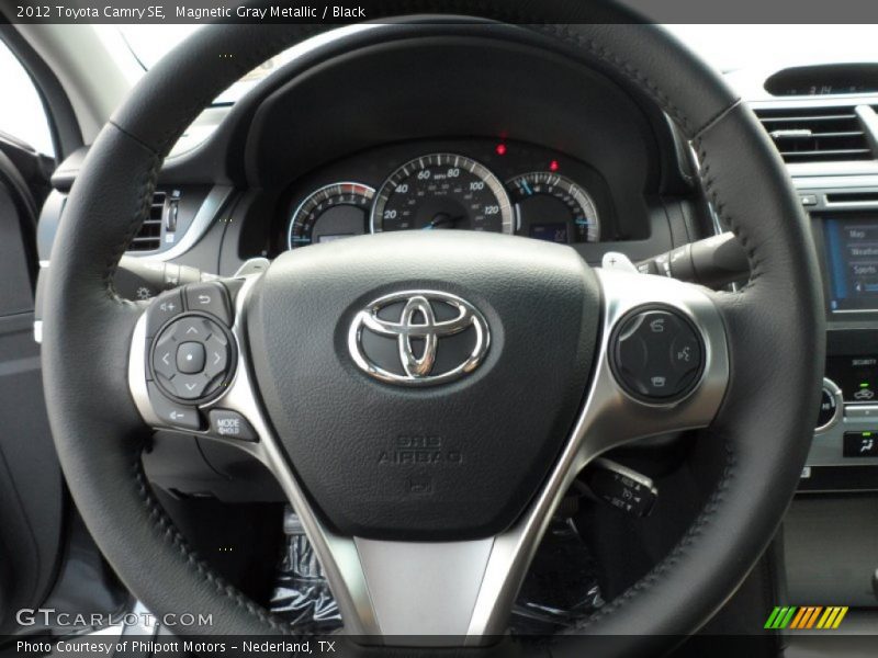 Magnetic Gray Metallic / Black 2012 Toyota Camry SE