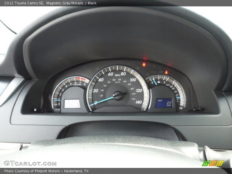 Magnetic Gray Metallic / Black 2012 Toyota Camry SE