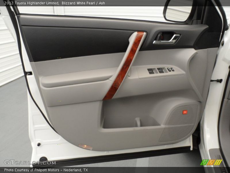 Blizzard White Pearl / Ash 2012 Toyota Highlander Limited