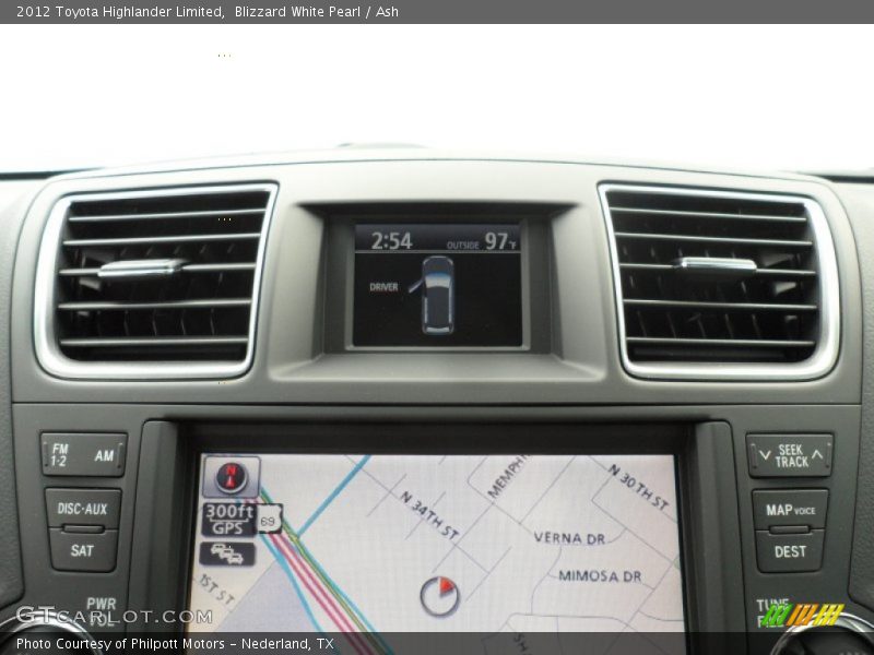 Blizzard White Pearl / Ash 2012 Toyota Highlander Limited