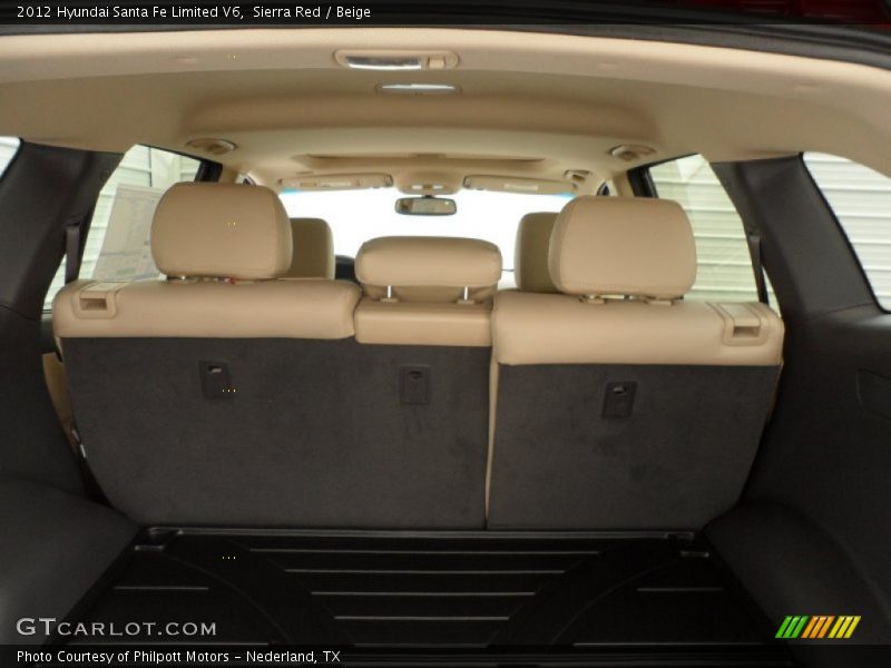 Sierra Red / Beige 2012 Hyundai Santa Fe Limited V6