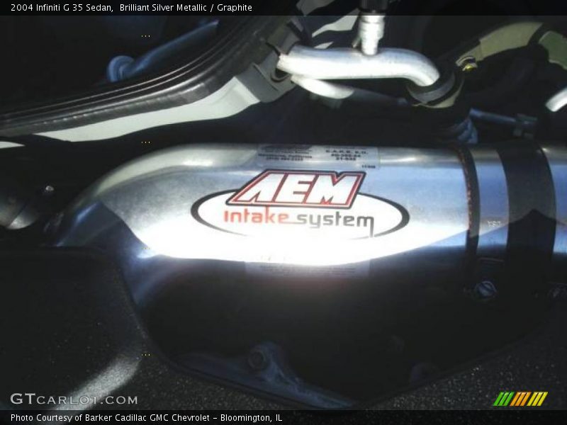 Brilliant Silver Metallic / Graphite 2004 Infiniti G 35 Sedan