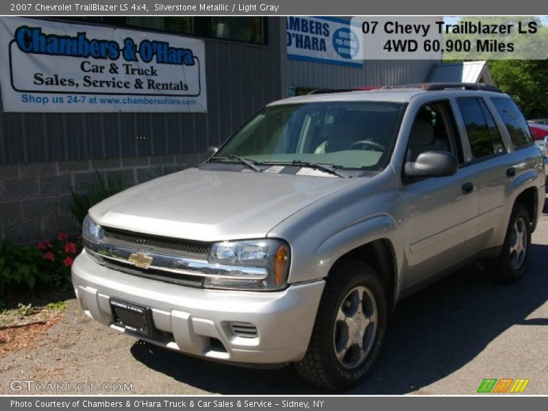 Silverstone Metallic / Light Gray 2007 Chevrolet TrailBlazer LS 4x4